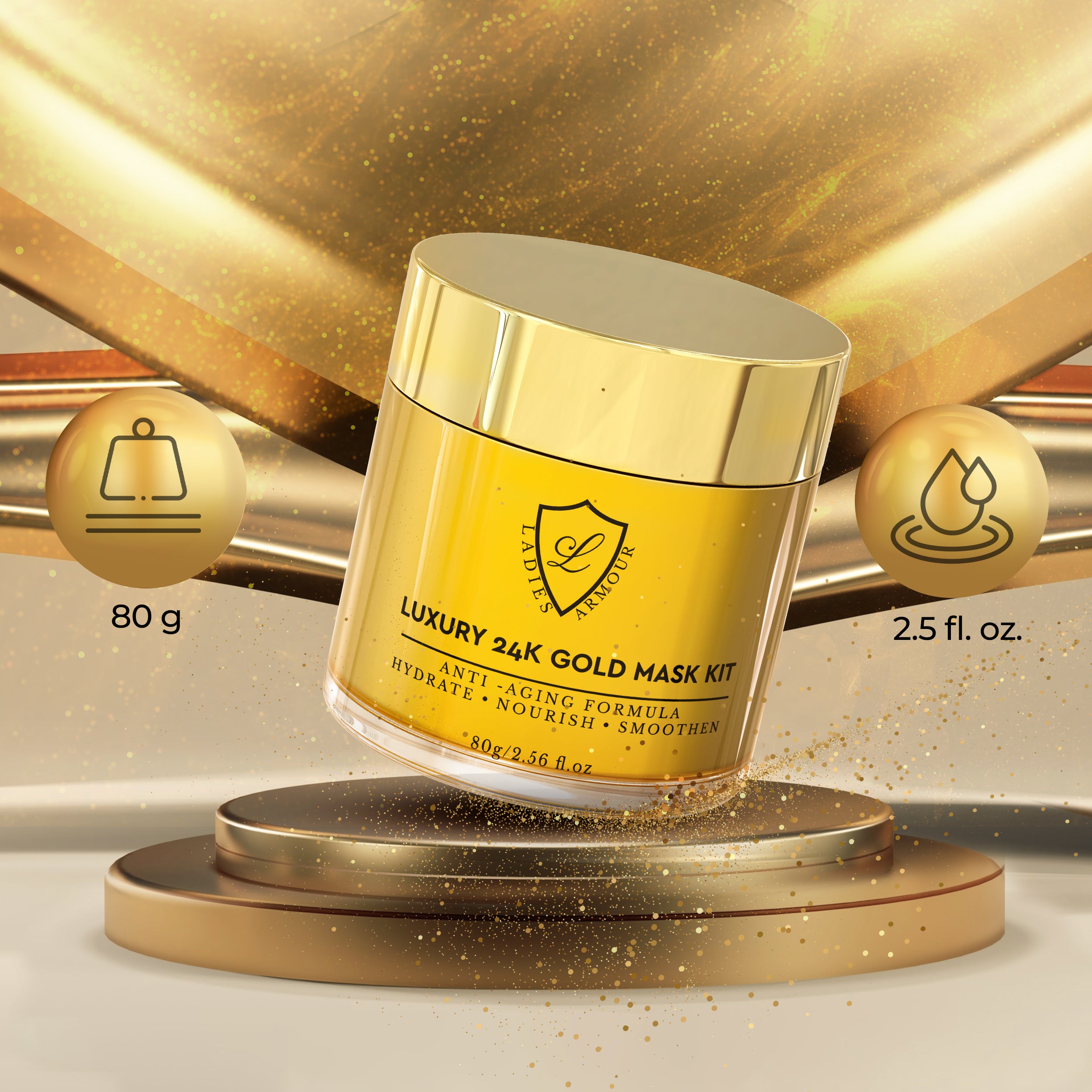 NEW 24K Gold Luxe outlet Face Mask Set